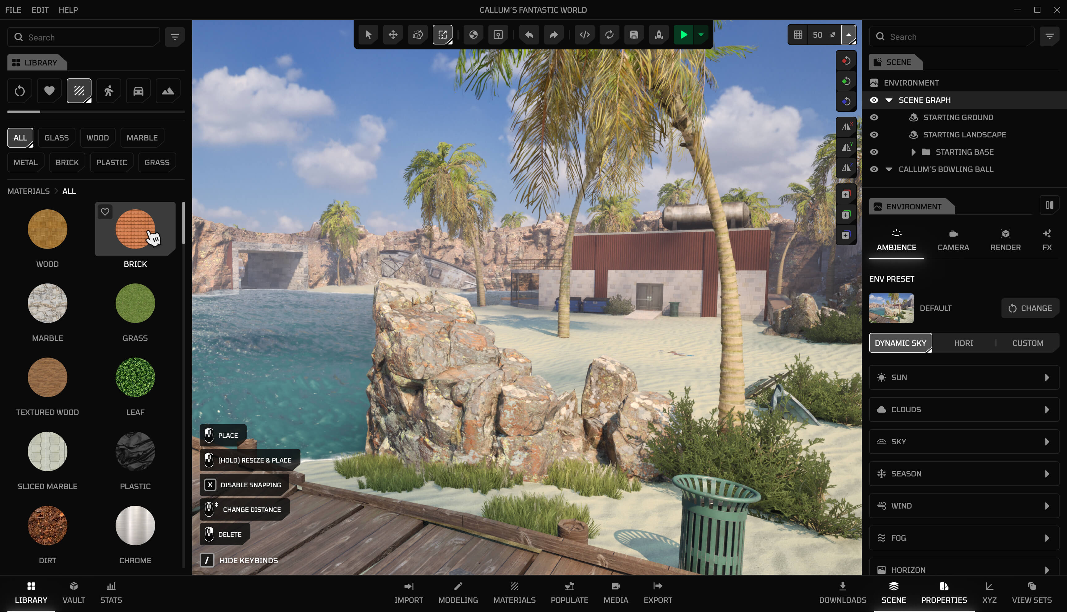 HELIX creator interface